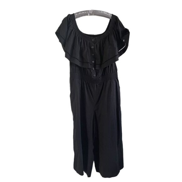 Donna Karan New York off-the-Shoulder Jumpsuit - Picture 2 of 5